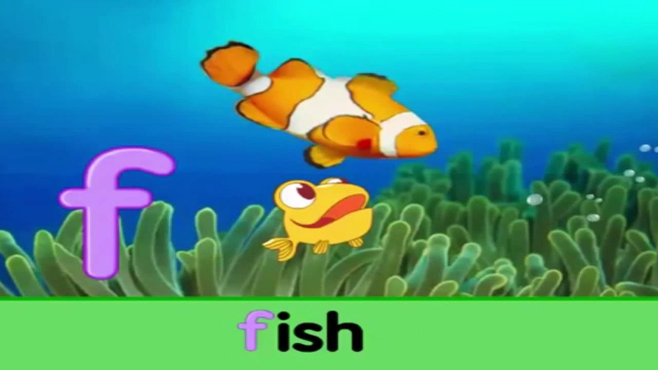 تعليم الأطفال الحروف الإنجليزية | حرف F f