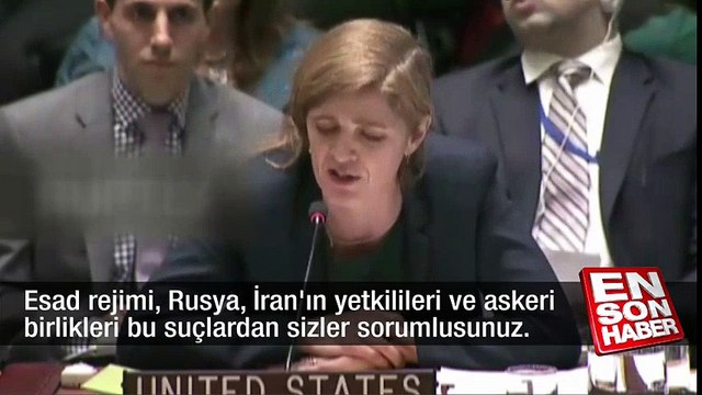 BM'de Amerikalı ve Rus temsilcilerin Halep atışması | En Son Haber