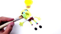 Spongebob Squarepants Clay   Play doh STOP MOTION video --- Bob Esponja Animación