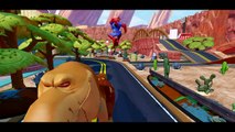 HULK and SPIDERMAN saves DONALD DUCK from jail with dinosaurs (BUTCH and RAMSEY)