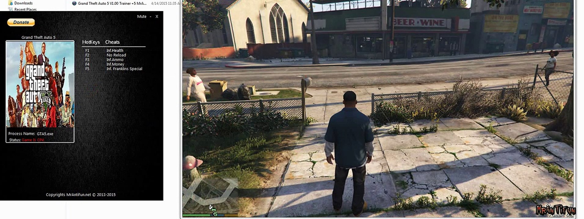 Grand Theft Auto 5 Trainer +5 cheat Code triche