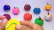 Fun Play and Learn Colours with Play Dough Apples Smiley Molds Fun and Creative for Kids
