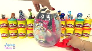 Huevo Sorpresa Gigante de Zootopia de Judy Hopps en Español Plastilina Play Doh