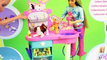 BARBIE PUPPY Hair Salon Playset Disney Princess ARIEL Stylin Pup Pet Salon Toy Review DisneyCarToys