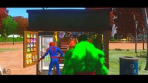 Cartoon Cars & Spiderman & Hulk & Batmobile & Monster Truck Fun Party Nursery Rhymes