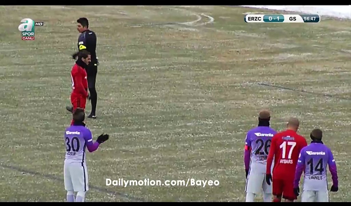 Cebrail Sercek Goal HD - 24 Erzincanspor 1-1 Galatasaray - 14.12.2016