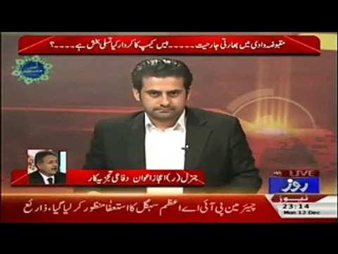 Genral Naveed Mukhtaar is a Talented Person.Says Gen (R) Ejaz Awan.Roze ki Tehqeeq