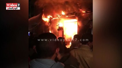 أسوان تزيل آثار حريق السوق السياحى