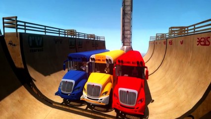 Toy Story Sheriff Woody Disney Mickey Mouse and SpiderMan JUMP with Custom School Bus!