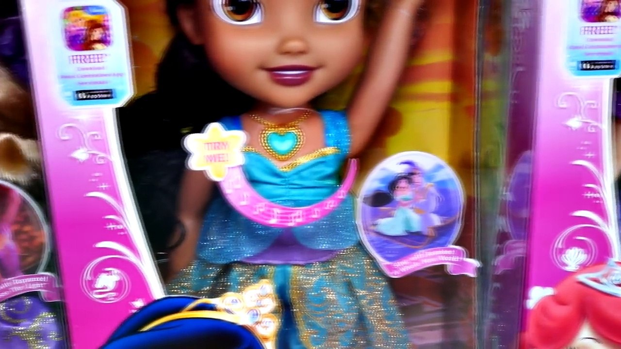 New Disney Princess Sing and Shimmer Dolls Ariel Rapunzel Jasmine DCTC Toy Doll Collection