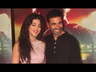 Akshay Kumar And Shruti Haasan Attend The Trailer Launch Of Gabbar Is Back