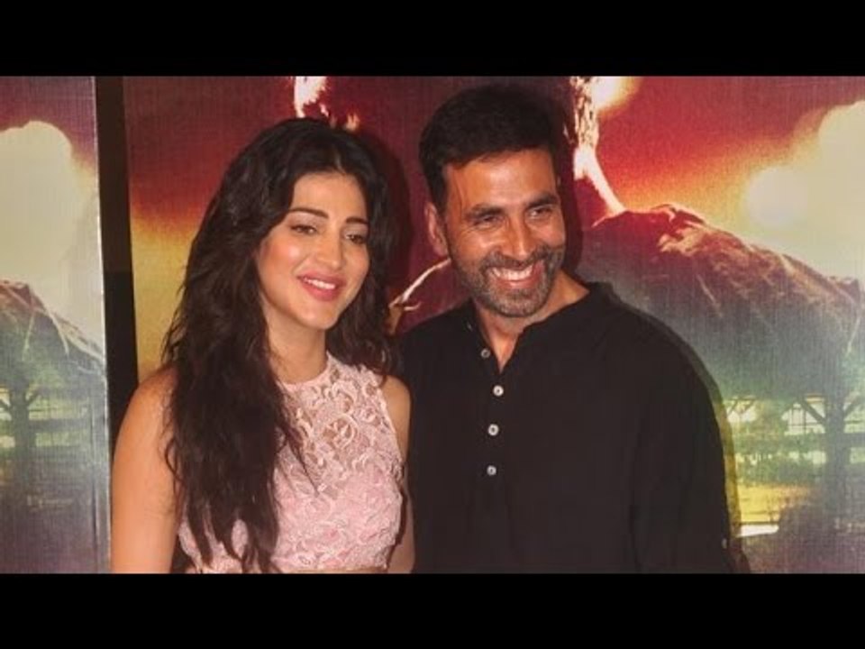 Akshay Kumar And Shruti Haasan Attend The Trailer Launch Of Gabbar Is Back