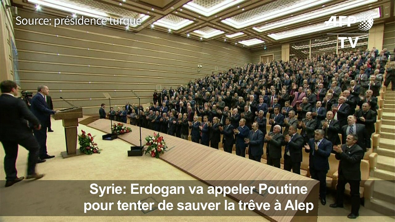 Alep: Erdogan va appeler Poutine pour tenter de sauver la trêve