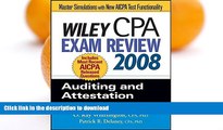 Hardcover Wiley CPA Exam Review 2008: Auditing and Attestation (Wiley CPA Examination Review: