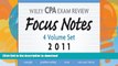 Read Book Wiley CPA Examination Review, Focus Notes Set 2011 Kindle eBooks