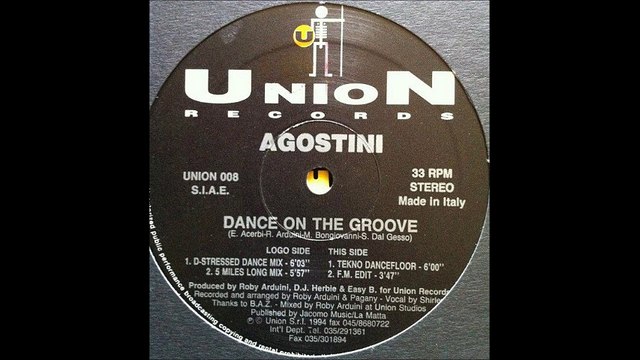 Agostini - Dance On The Groove (D-Stressed Dance Mix) (A1)
