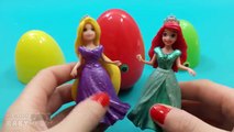NEW Opening 3 Giant Surprise Eggs with DISNEY Princesses and Hello Kitty Chocolate Egg