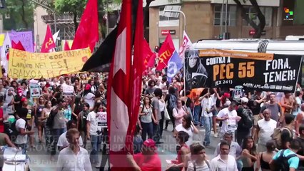 Brazilians Demonstrate Against Massive Spending Freeze