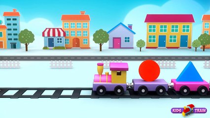 Learn Shapes I 2D Shapes I Shapes Train for Children