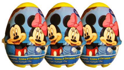 Disney Mickey & Minnie Mouse Surprise Eggs Unboxing