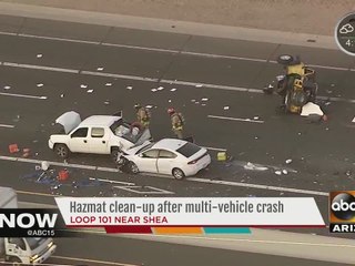 Six car crash on Loop 101 in Scottsdale