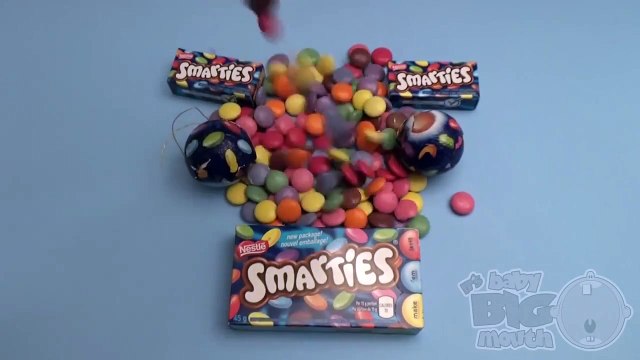 New Learn Colours with Surprise Eggs and a Smarties Rainbow! Part 2