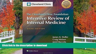 Hardcover The Cleveland Clinic Foundation Intensive Review of Internal Medicine Full Book