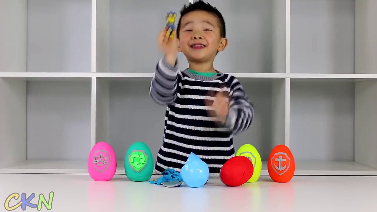 Play-Doh Surprise Kinder Eggs Paw Patrol Toys Opening Ckn Toys - 2016