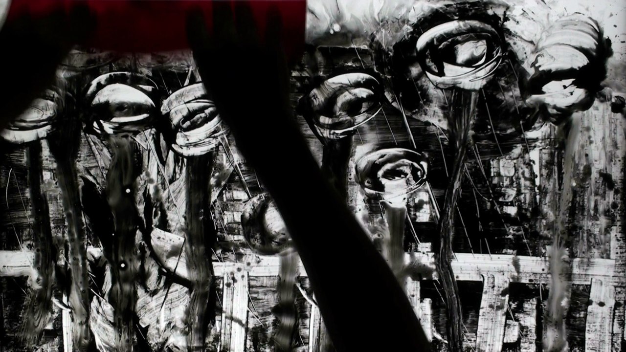 Souvenirs : film de peinture en direct sous caméra