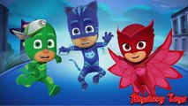 PJ MASKS Transforms Into PAW PATROL Gekko, Catboy, Owlette - Coloring Videos For Kids Mystery Toys