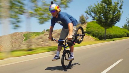 Ride a BMX on One Wheel at Over 40 M.P.H.
