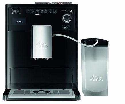 Melitta E 970-103 Kaffeevollautomat Caffeo CI, 15 bar, One-Touch-Funktion, LCD-Display, Milchbehälter, schwarz