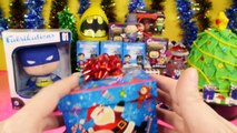Play Doh Surprise Eggs Christmas Tree NEW DC Universe Mezitz Batman Toys Blind Box Opening DCTC