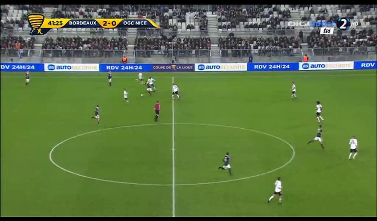 Alessane Plea Goal HD - Bordeaux 2-1 Nice  - 14.12.201