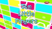 Ten Little Fingers With Actions | Nursery Rhymes For Kids With Lyrics | Action Songs For Children