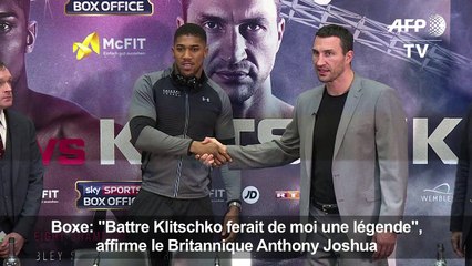 Boxe: "Battre Klitschko ferait de moi une légende." dit Joshua