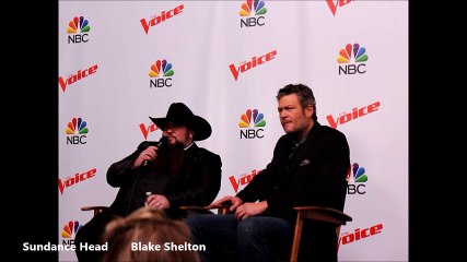 Sundance Head and Blake Shelton The Voice Winners Press Conference P2
