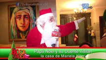 Papá Noel y su Duende visitan la casa de Mariela Viteri