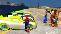 Spiderman Frozen Elsa Cars 2 Lightning McQueen Cars Hulk Nursery Rhymes(Songs For Children w/Action)