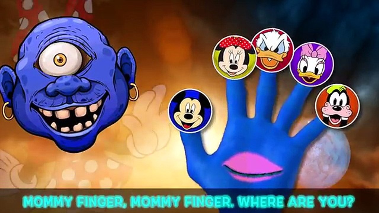 Space Monster Mickey Mouse Halloween Masks Finger Family Song!