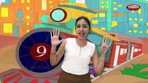 Engine Number Nine With Actions | Nursery Rhymes For Kids With Lyrics | Action Songs For Children