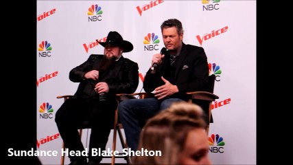 Sundance Head and Blake Shelton The Voice Winners Press Conference P1