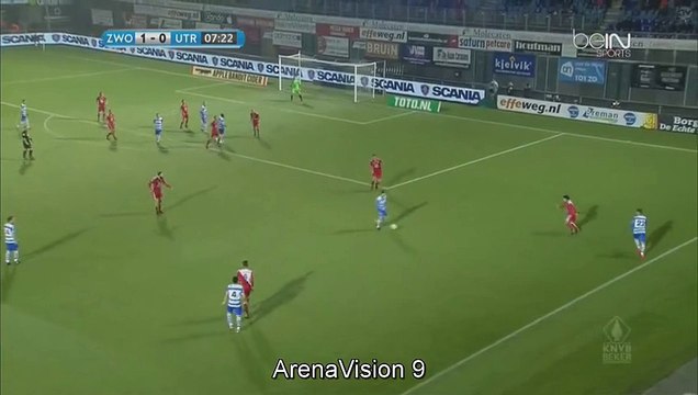 Nicolai Brock-Madsen - Goal - Zwolle	1-0	Utrecht 14.12.2016
