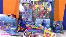 Disney Finding Dory Beauty KIT! Lip Gloss Cosmetic Bag! Dory Candy POP! Num Noms SHOPKINS Blind Bags