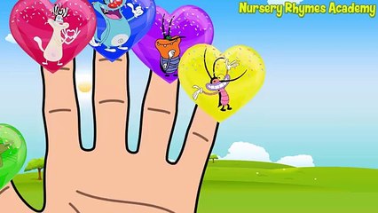Oggy and the Cockroaches Heart Lollipops Finger Family - Oggy Finger Family Song