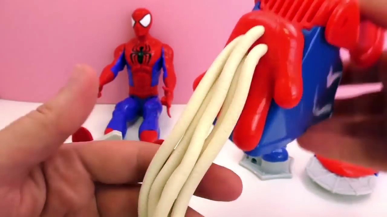 play doh en francais spiderman - Vidéo Spider Man Play Doh – Super Kit de Pâte à Modeler