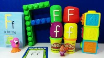 Learn The Letter F with ABC Surprise Eggs - Word and Name Starting with F: Flash Frozone Furby