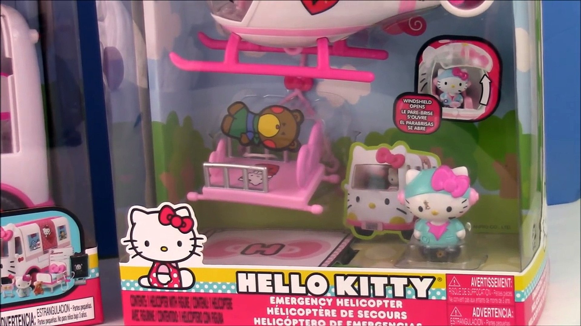 hello kitty helicopter and ambulance