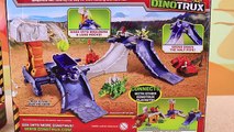 DinoTrux New Ton-Ton Catches Surprise Eggs on Rock and Load Skate Park Dinosaur Egg Opening