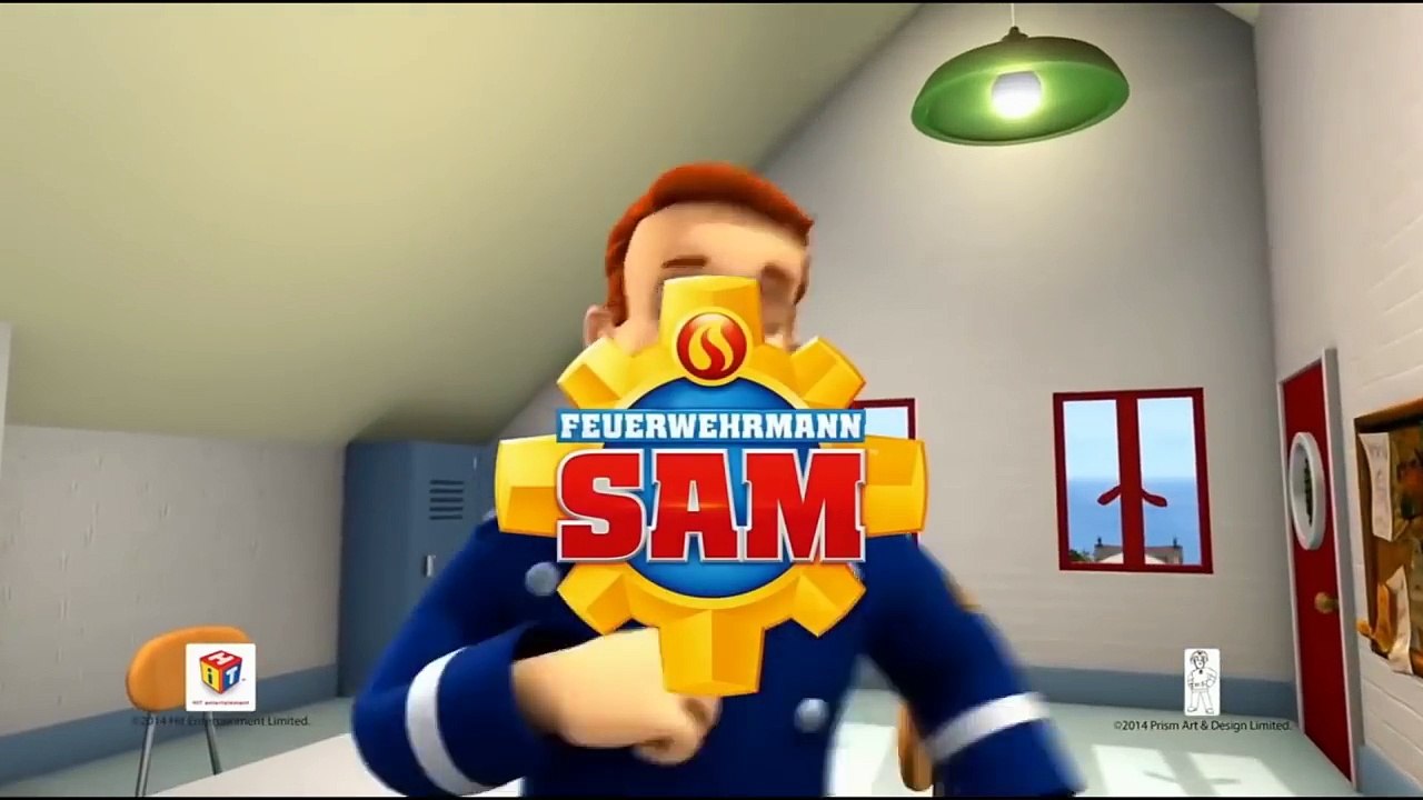 Fireman Sam Feuerwehrmann Sam Strażak Sam Water Blaster Rescue Helmet & Wallaby TV Full HD Anzeige